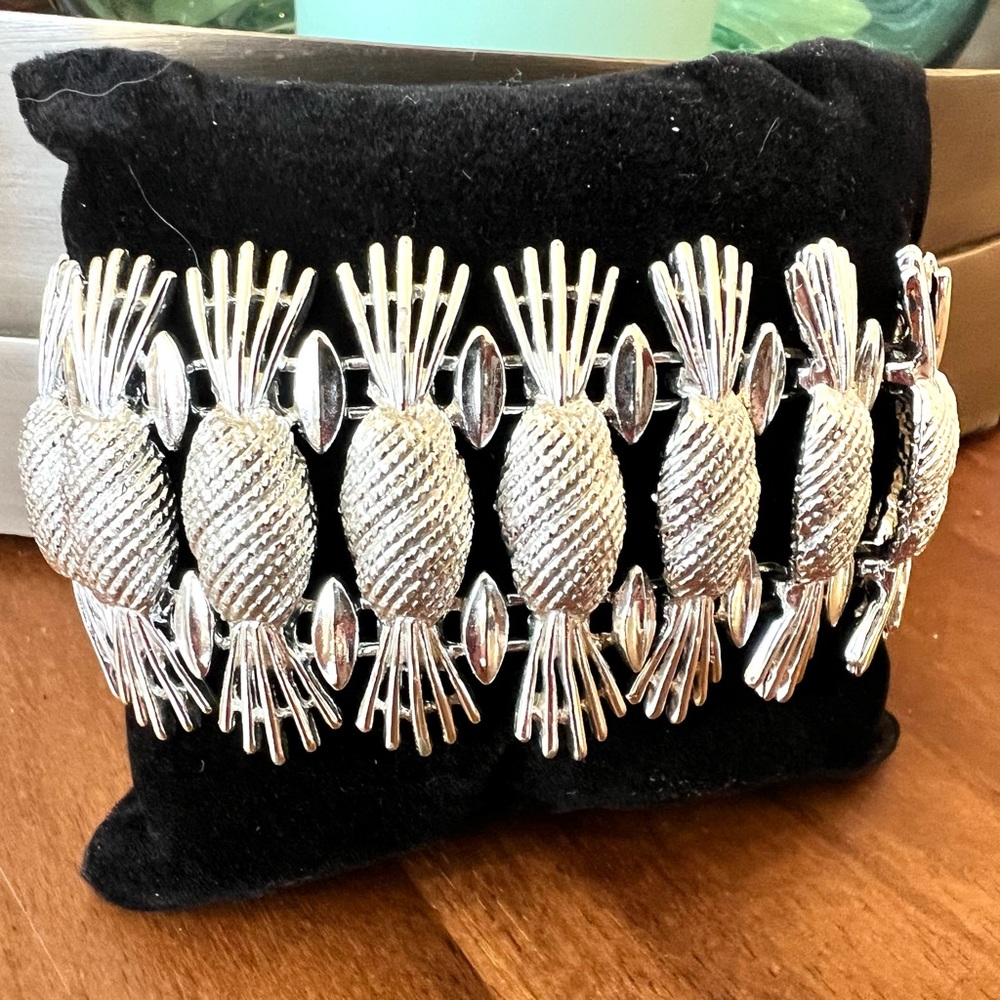 Sarah Coventry Art Deco Silver Bracelet - Picture 3 of 11